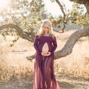 Maternity Gown Roxy Long Sleeve